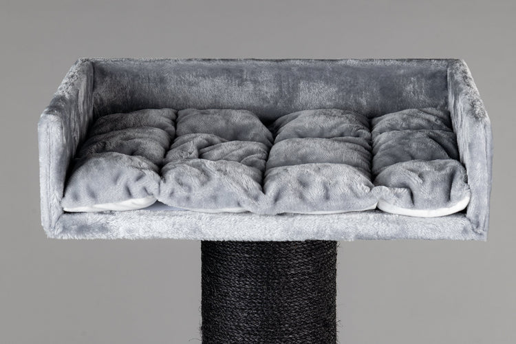 Cushion for rectangular top bed light grey (60x43x15cm)