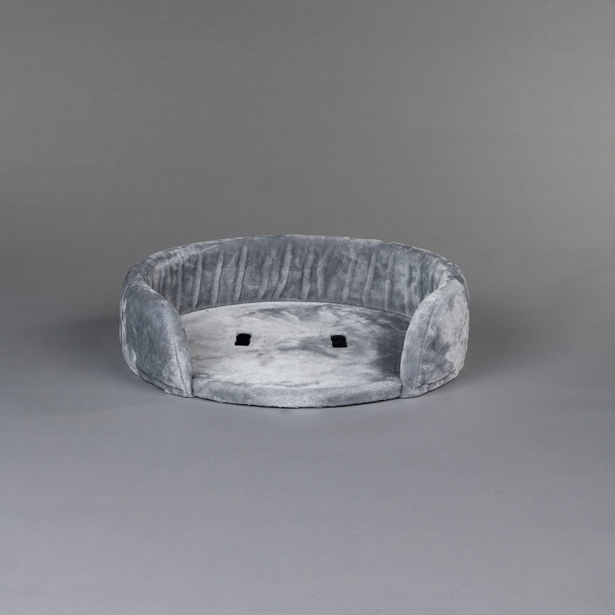 Round top bed light grey (Queensplace XXL) without cushion