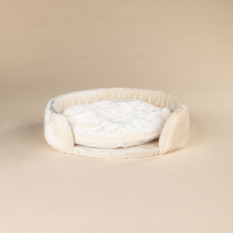 Cushion 60cm for round top bed beige (Queensplace XXL)