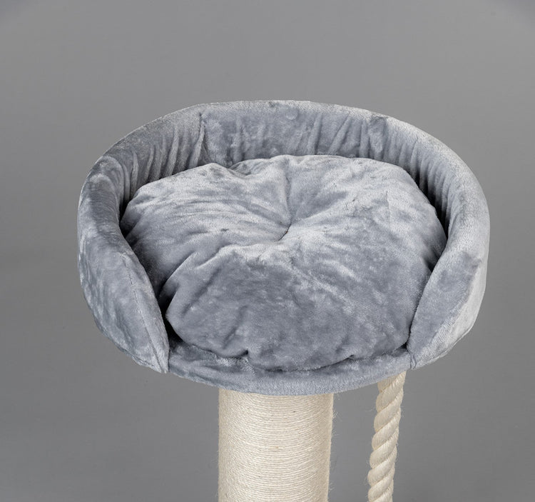 Cushion 60cm for round top bed light grey (Queensplace XXL)
