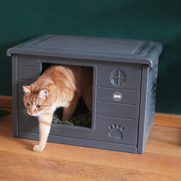 Cat house Villa de Luxe for inside and outside (Grey)