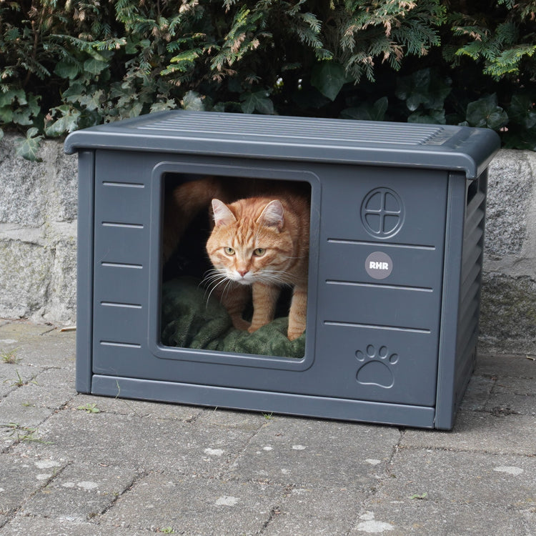 Cat house Villa de Luxe for inside and outside (Grey)