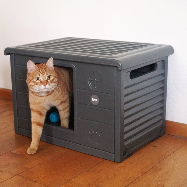 Cat house Villa de Luxe for inside and outside (Grey)