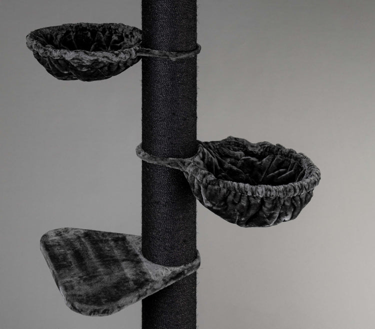 High Cat Tower Blackline Dark Grey
