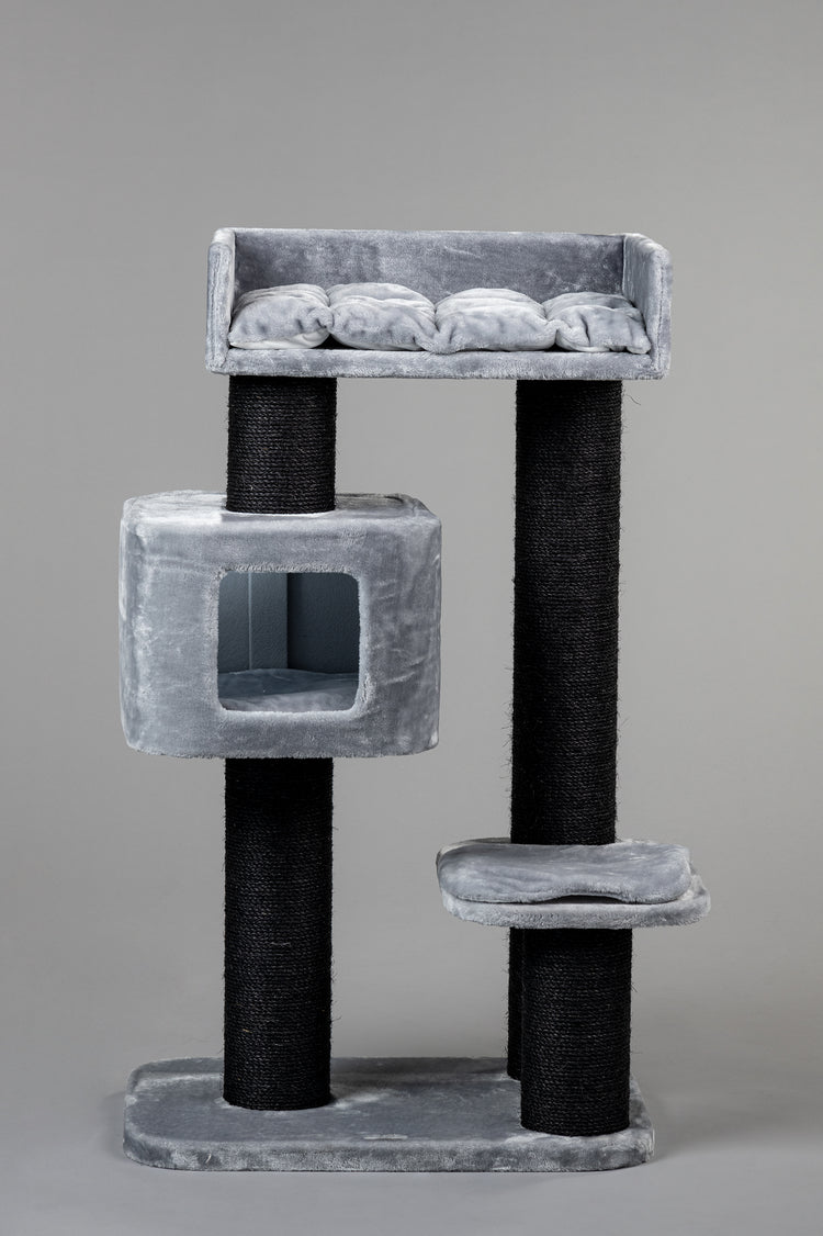 Big Cat Palace Blackline Light Grey