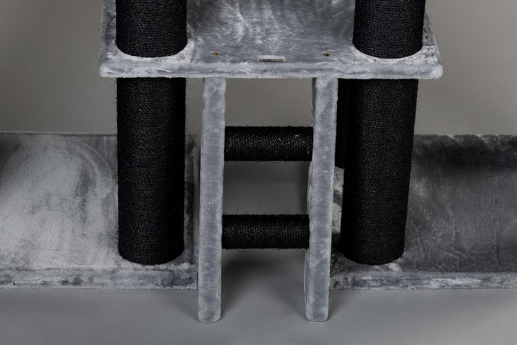 Royal Cat Palace Blackline Light Grey