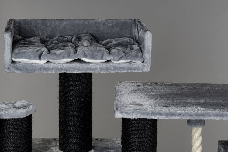 Royal Cat Palace Blackline Light Grey