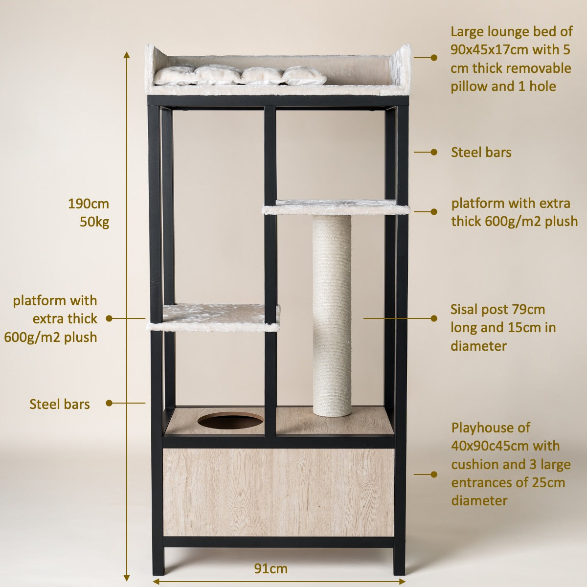 Scratching Post Diy Cat Tree Ikea Cat Tree For Large Cats Design