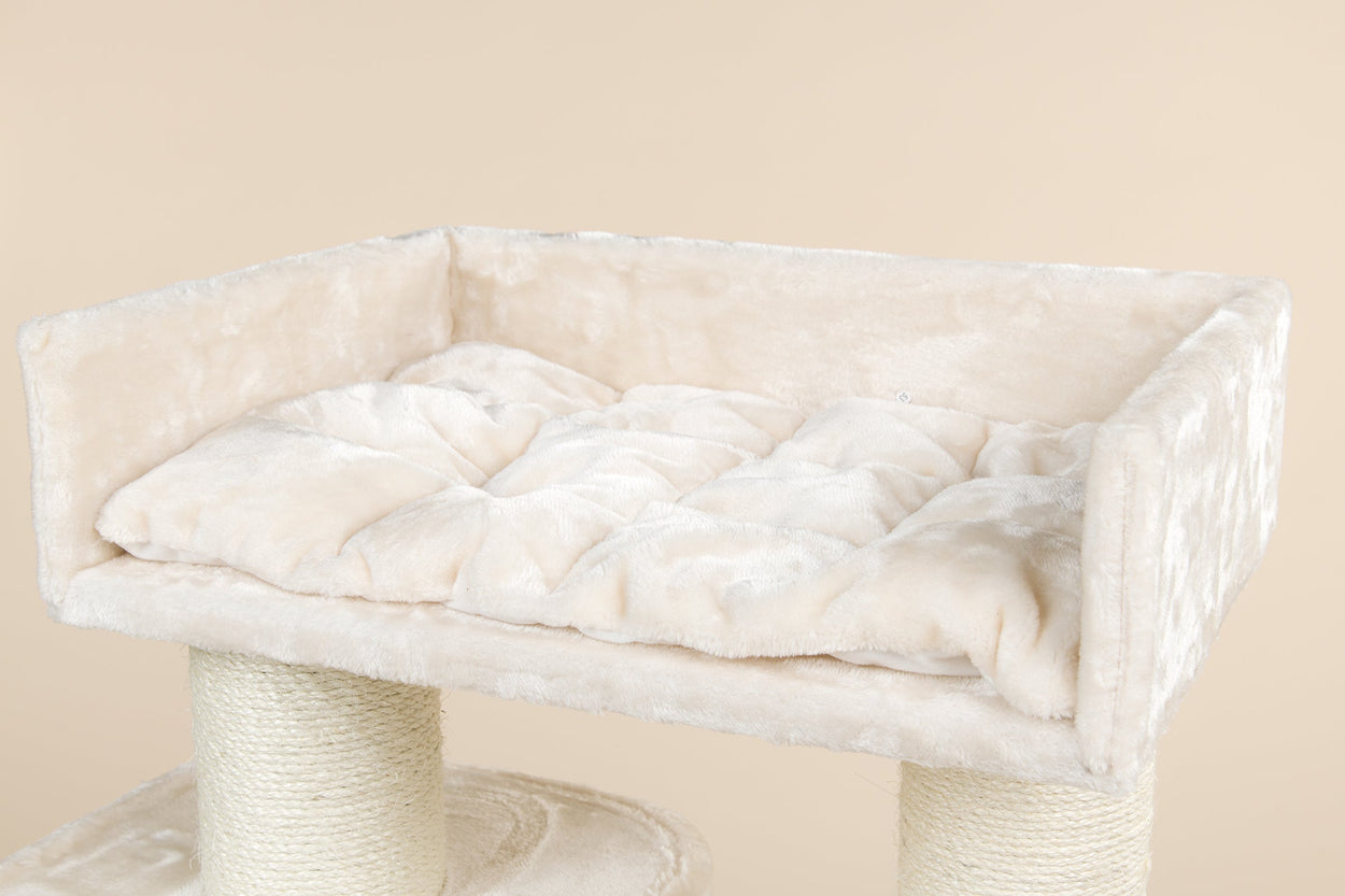 Fluffy top cat tree