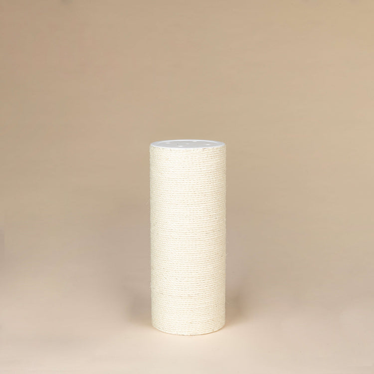 Sisal Pole 50 cm x 20 cmØ - M10 - 4 Screw Holes (Beige)