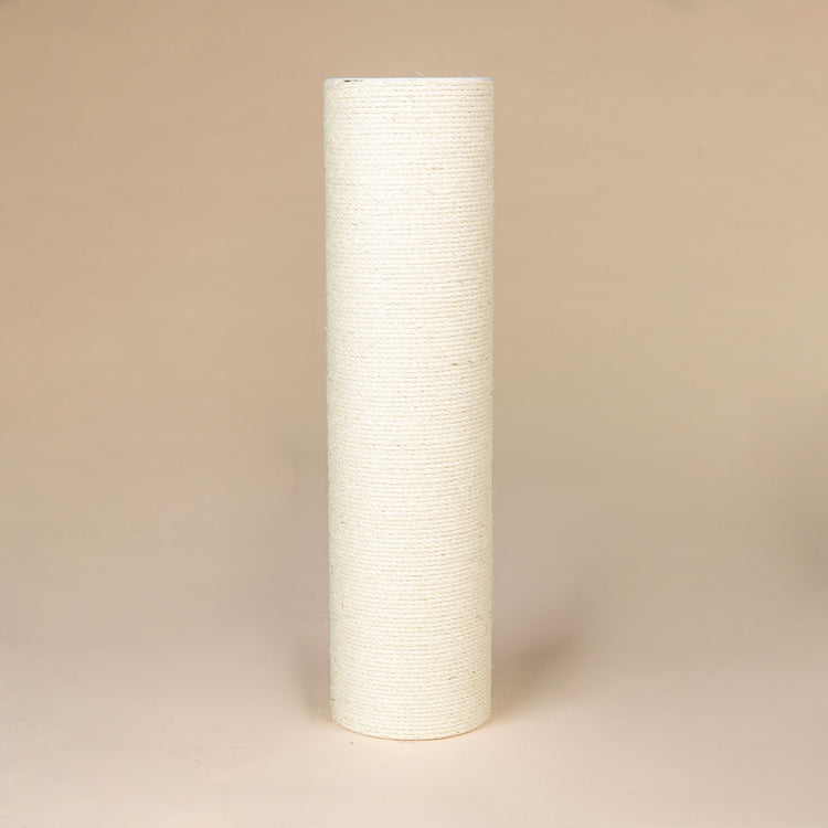 Sisal Pole 80 cm x 20 cmØ - M10 - 4 Screw Holes (Beige)