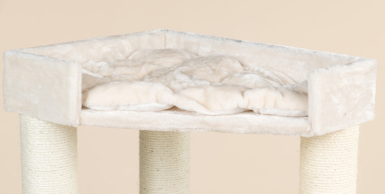 Cushion for trapezium top bed beige (Corner Cat XXL)