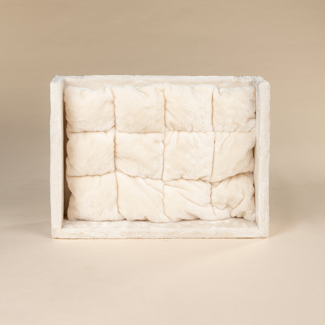 Cushion for rectangular top bed beige (60x43x15cm)