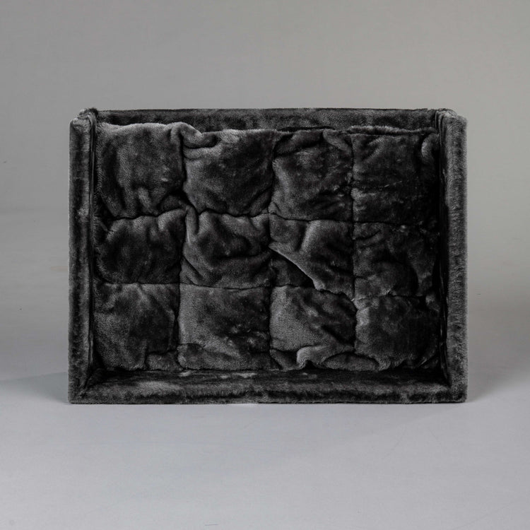 Cushion for rectangular top bed dark grey (60x43x15cm)