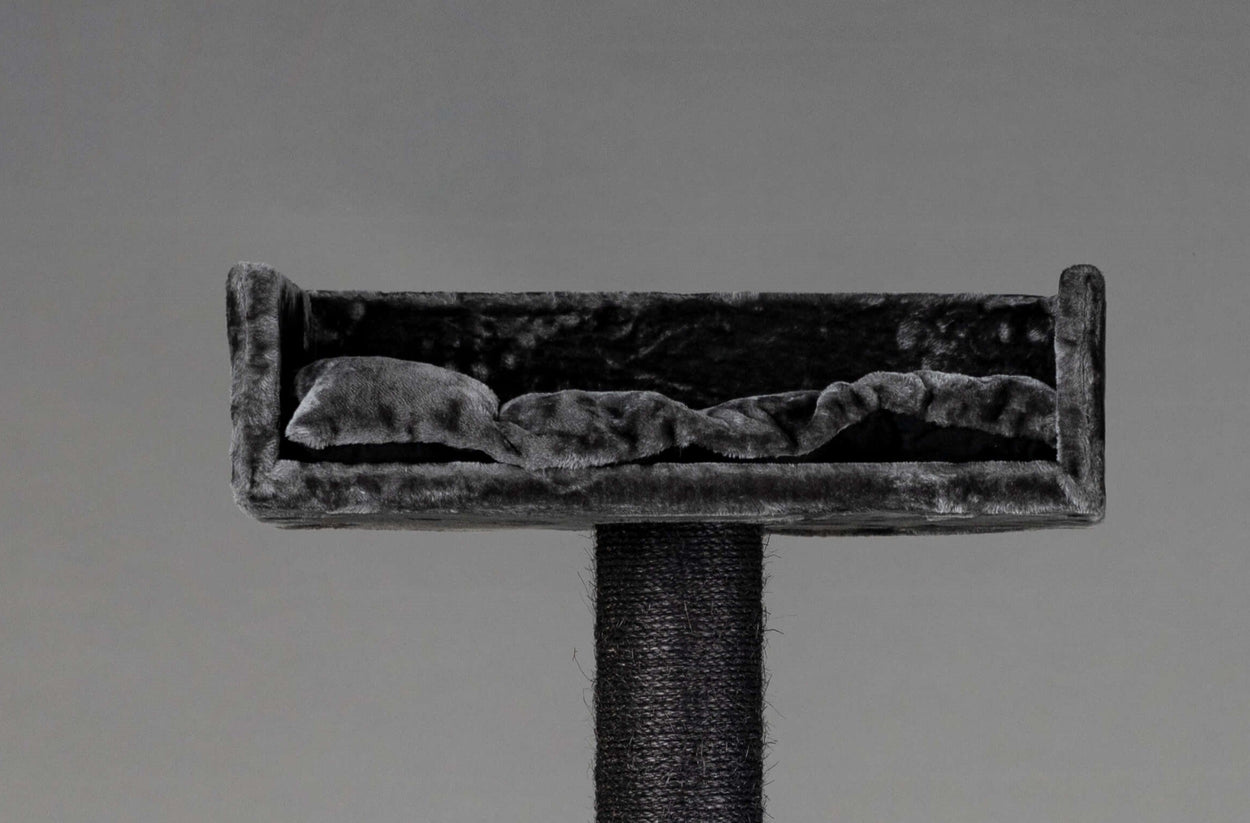 Cushion for rectangular top bed dark grey (60x43x15cm)