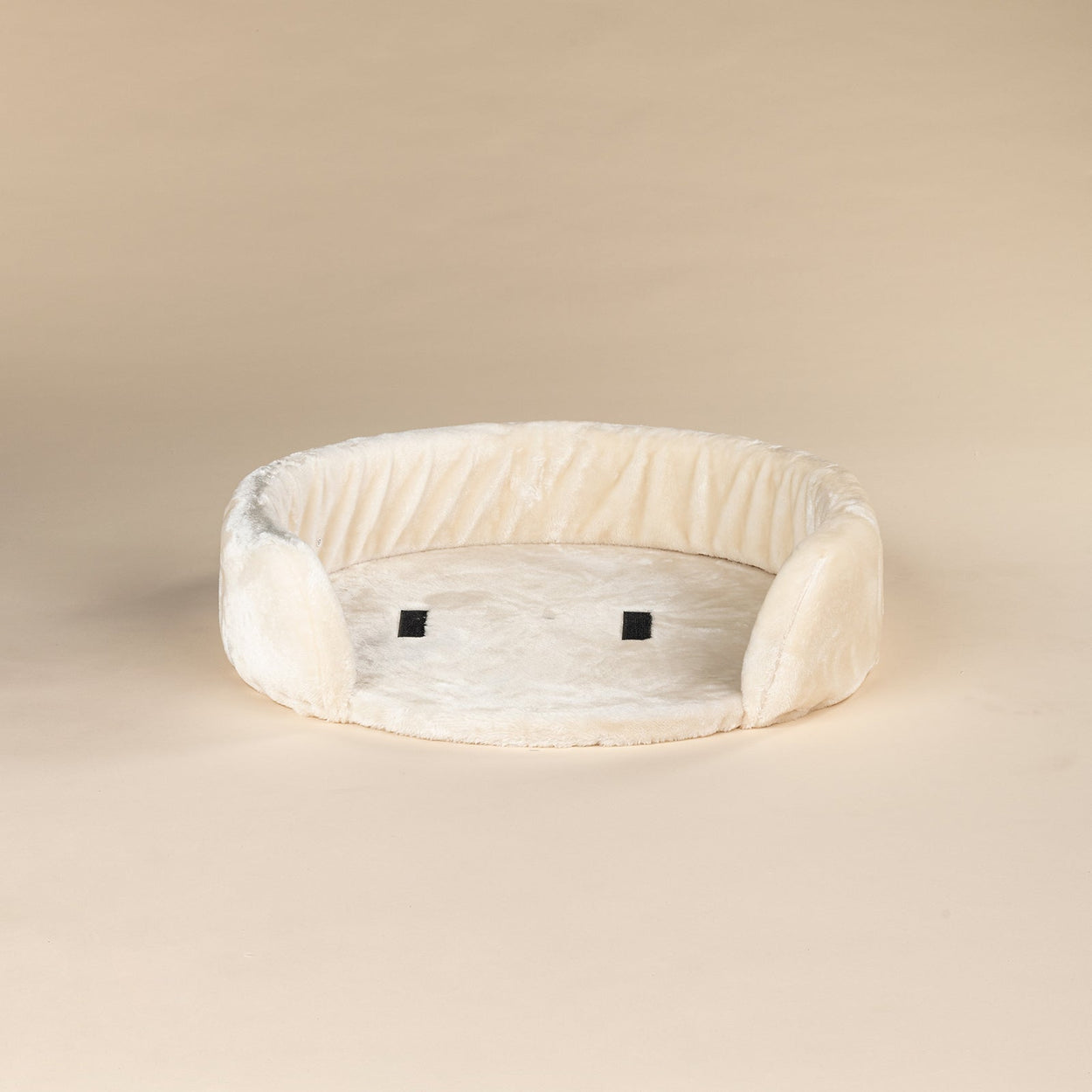 Round top bed beige (Queensplace XXL) without cushion