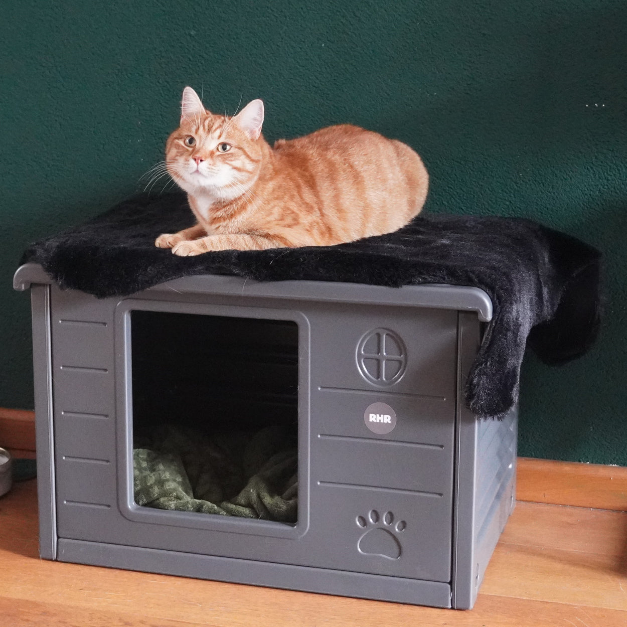 Cat house Villa de Luxe for inside and outside (Grey)