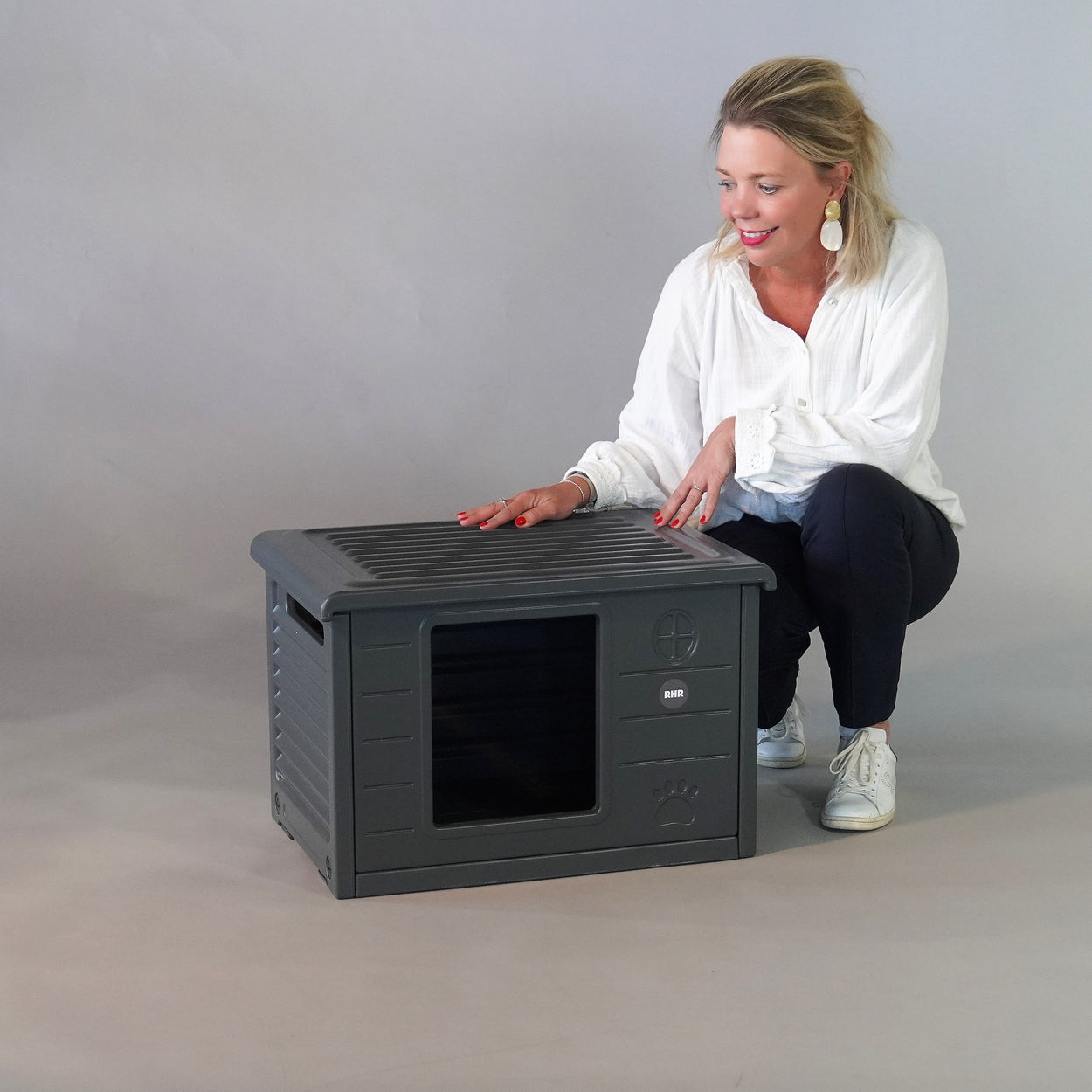 Cat house Villa de Luxe for inside and outside (Grey)