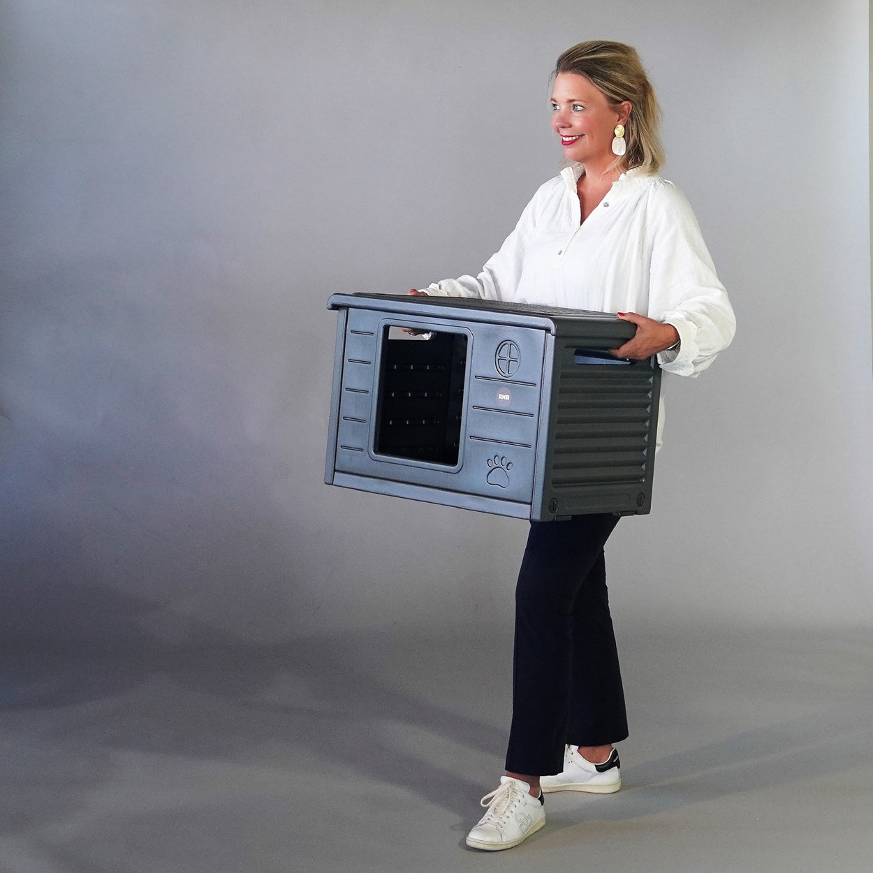 Cat house Villa de Luxe for inside and outside (Grey)