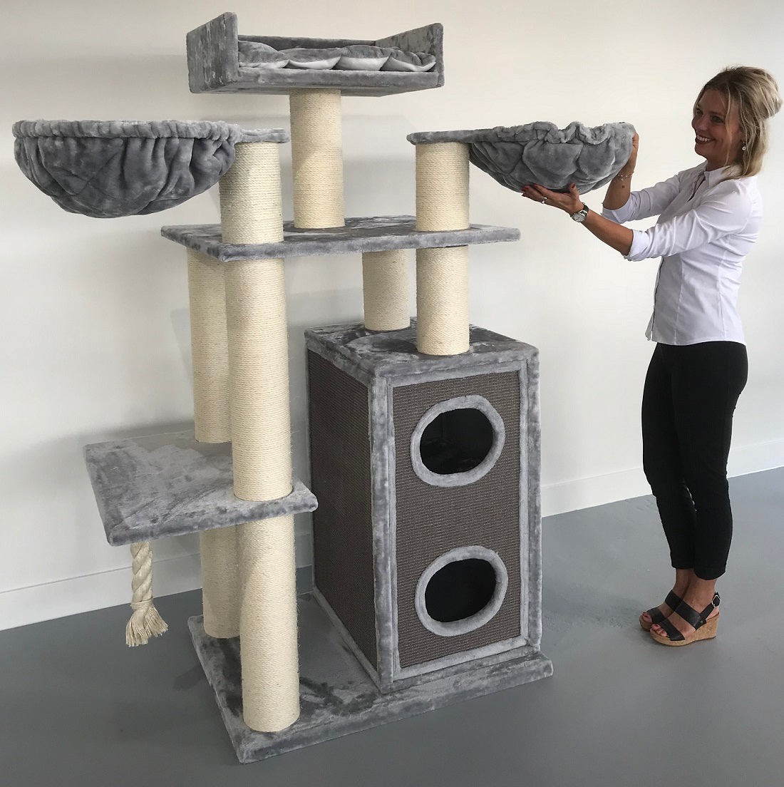 Cat Paradise Light Grey