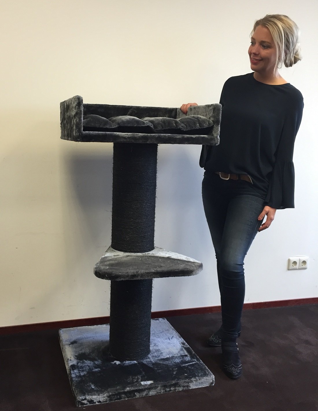 Cat Tree for large cats Cat Trone XXL (Blackline Dark Grey