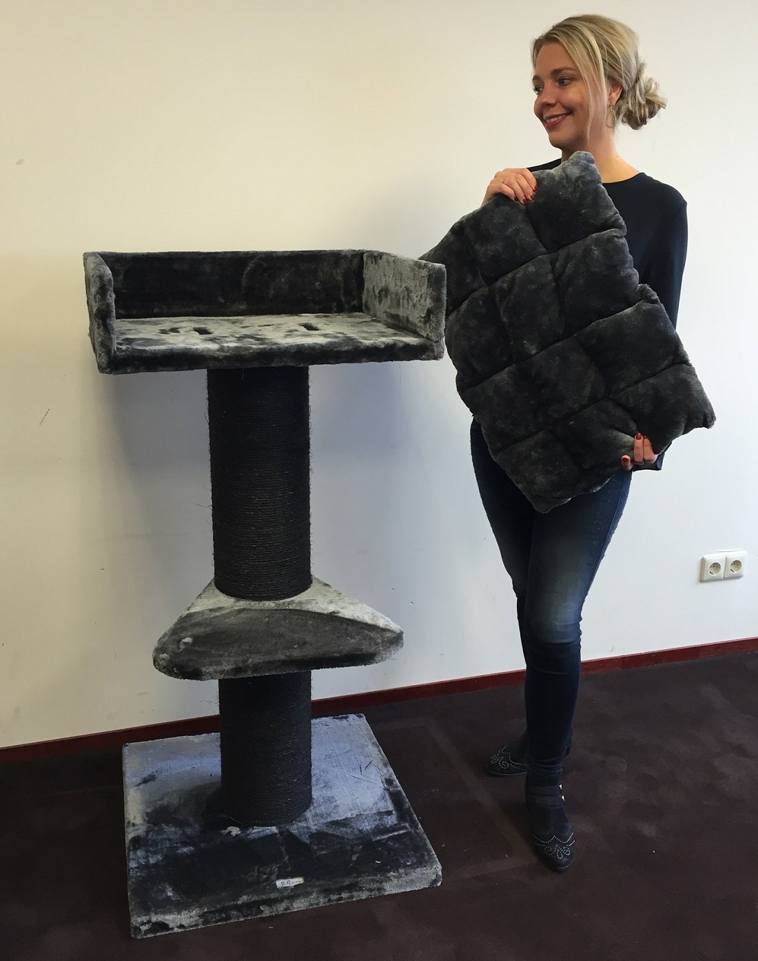 Cat Tree for large cats Cat Trone XXL (Blackline Dark Grey