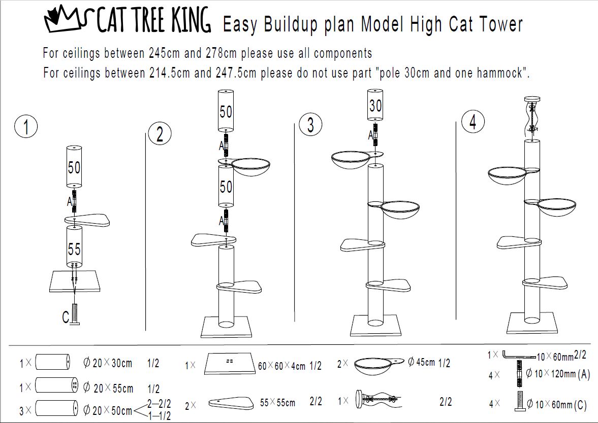 Cat hotsell tower instructions