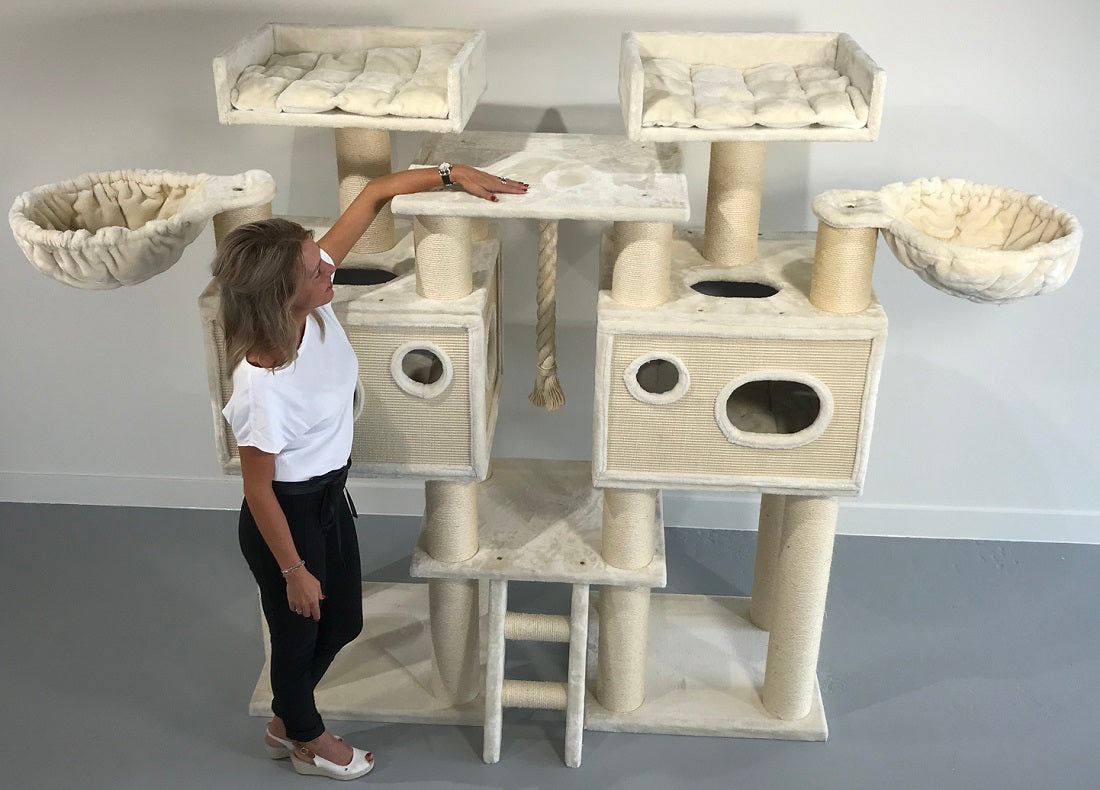 Cat Tree for large cats Royal Cat Palace (Beige) CatTreeKing