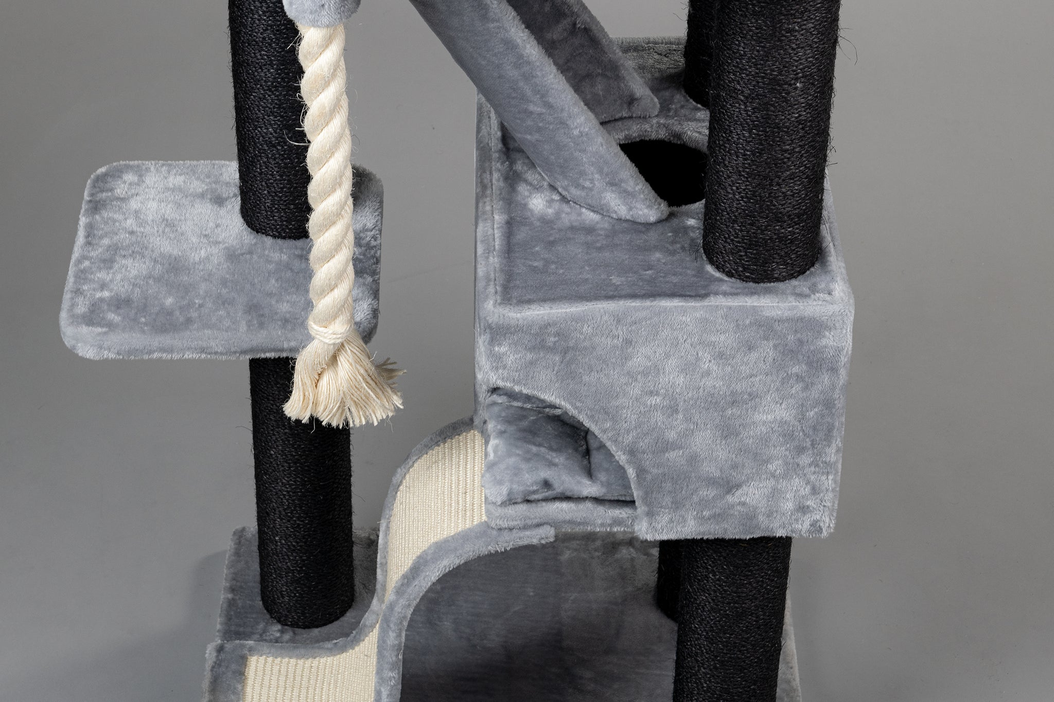 Cat Tree for large cats Cat Mansion (Blackline Light Grey