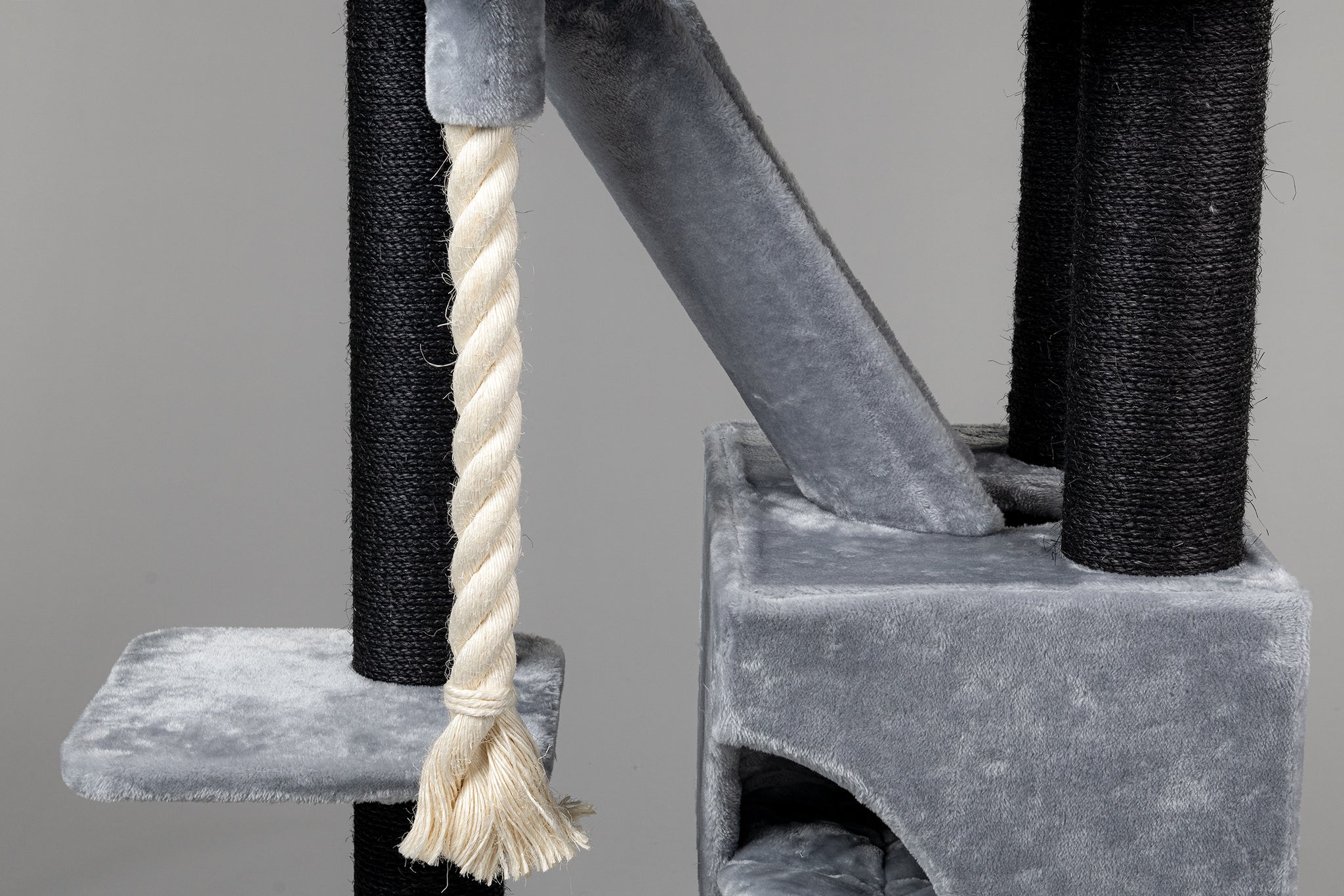 Cat Tree for large cats Cat Mansion (Blackline Light Grey) CatTreeKing Australia Cat Tree