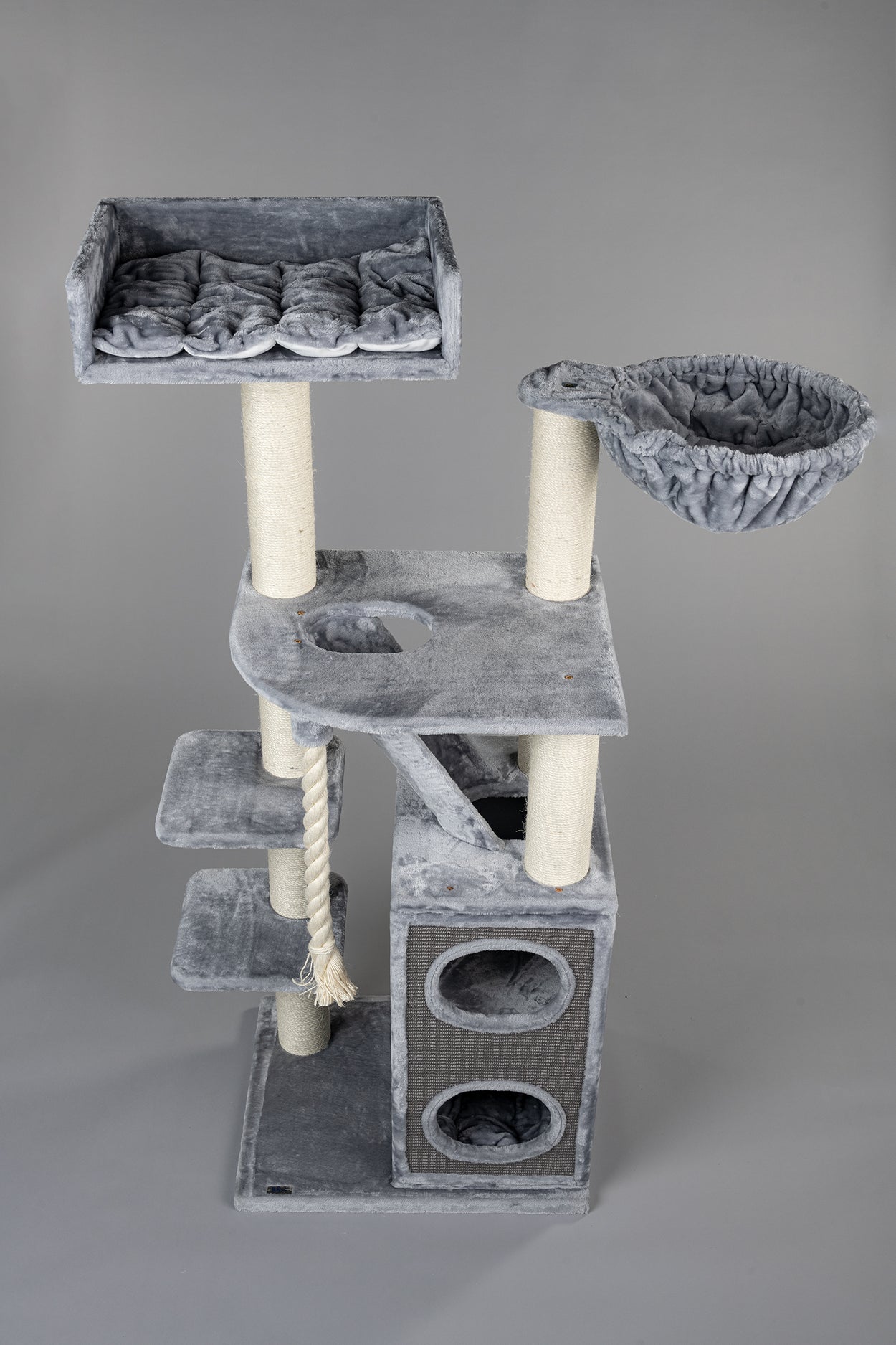 Gray best sale cat condo