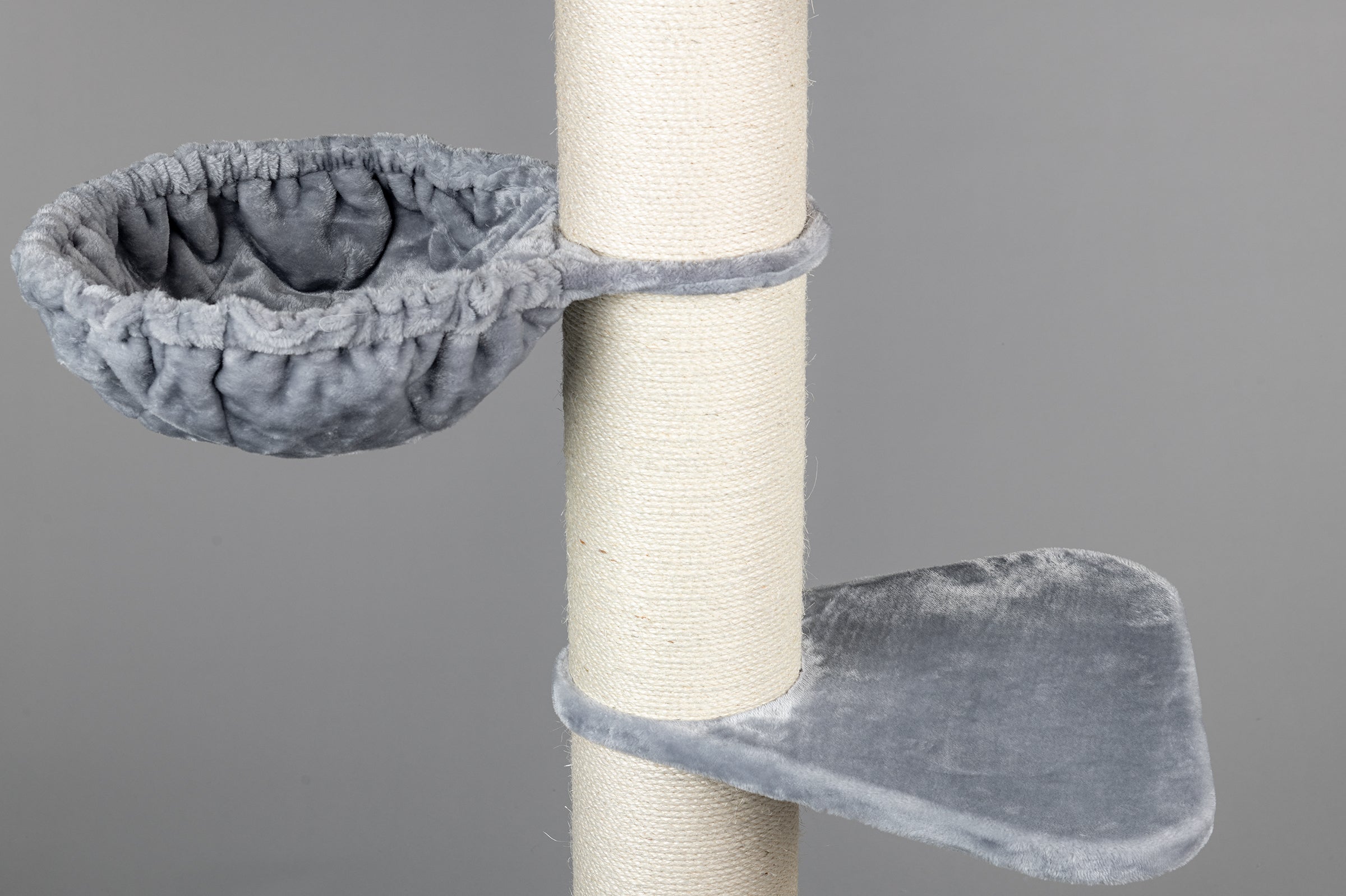 Cat Tree for large cats High Cat Tower (Light Grey) - CatTreeKing Australia